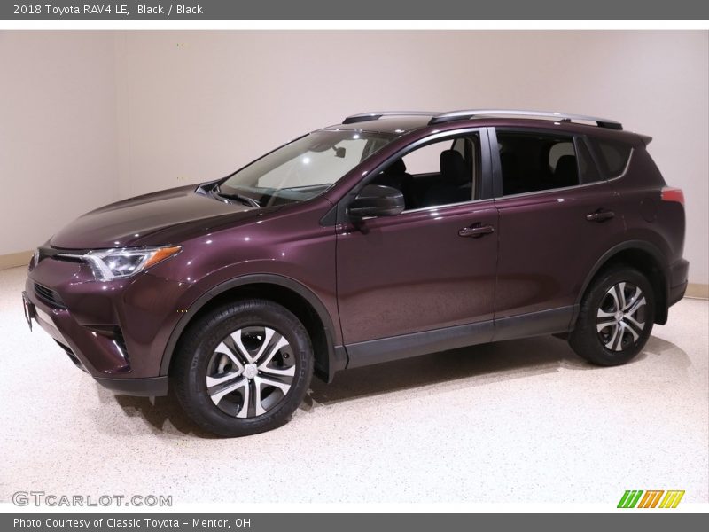 Black / Black 2018 Toyota RAV4 LE