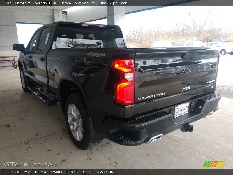 Black / Jet Black 2021 Chevrolet Silverado 1500 Custom Crew Cab 4x4