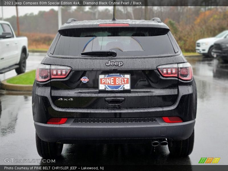 Diamond Black Crystal Pearl / Black 2021 Jeep Compass 80th Special Edition 4x4