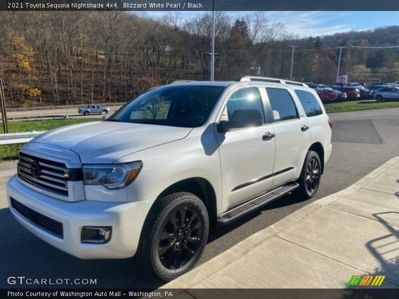 Blizzard White Pearl / Black 2021 Toyota Sequoia Nightshade 4x4