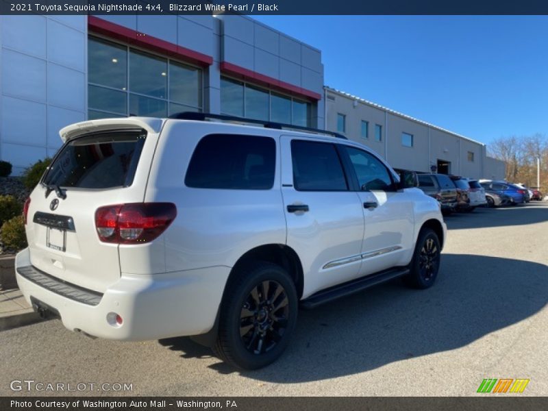 Blizzard White Pearl / Black 2021 Toyota Sequoia Nightshade 4x4