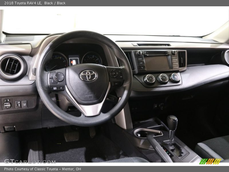 Black / Black 2018 Toyota RAV4 LE