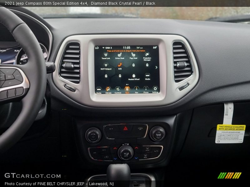 Diamond Black Crystal Pearl / Black 2021 Jeep Compass 80th Special Edition 4x4