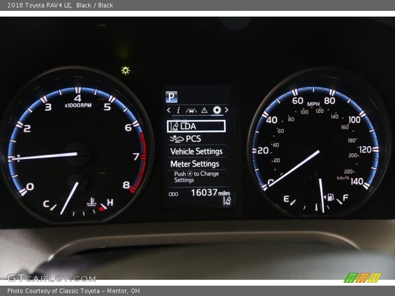 Black / Black 2018 Toyota RAV4 LE