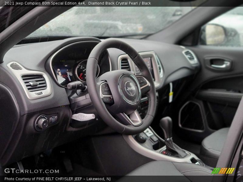 Diamond Black Crystal Pearl / Black 2021 Jeep Compass 80th Special Edition 4x4
