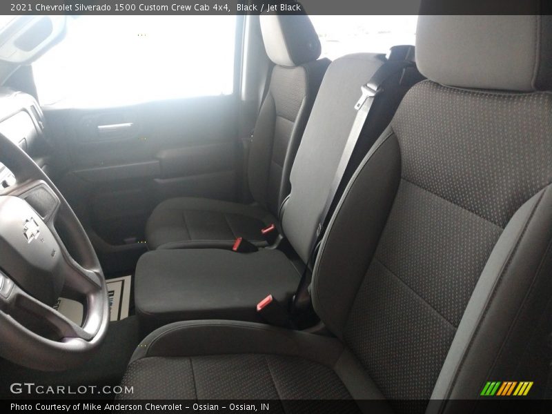 Black / Jet Black 2021 Chevrolet Silverado 1500 Custom Crew Cab 4x4