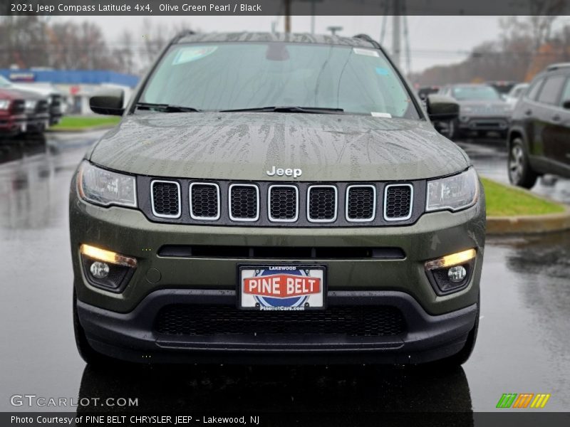 Olive Green Pearl / Black 2021 Jeep Compass Latitude 4x4