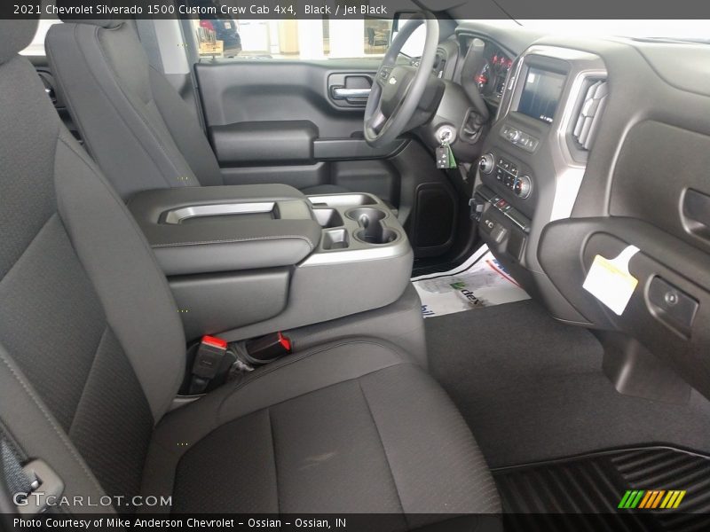 Black / Jet Black 2021 Chevrolet Silverado 1500 Custom Crew Cab 4x4