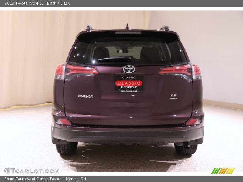 Black / Black 2018 Toyota RAV4 LE