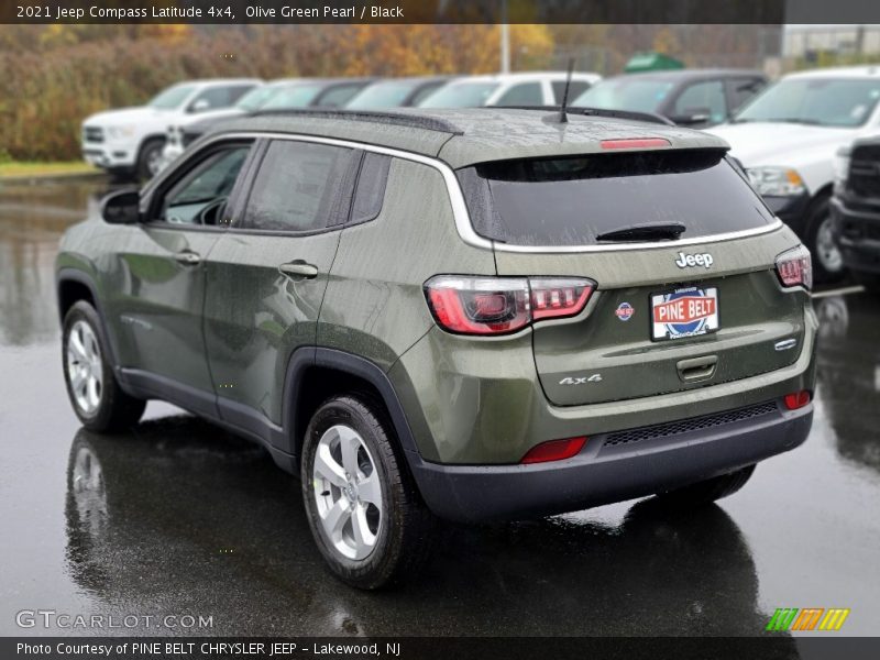 Olive Green Pearl / Black 2021 Jeep Compass Latitude 4x4
