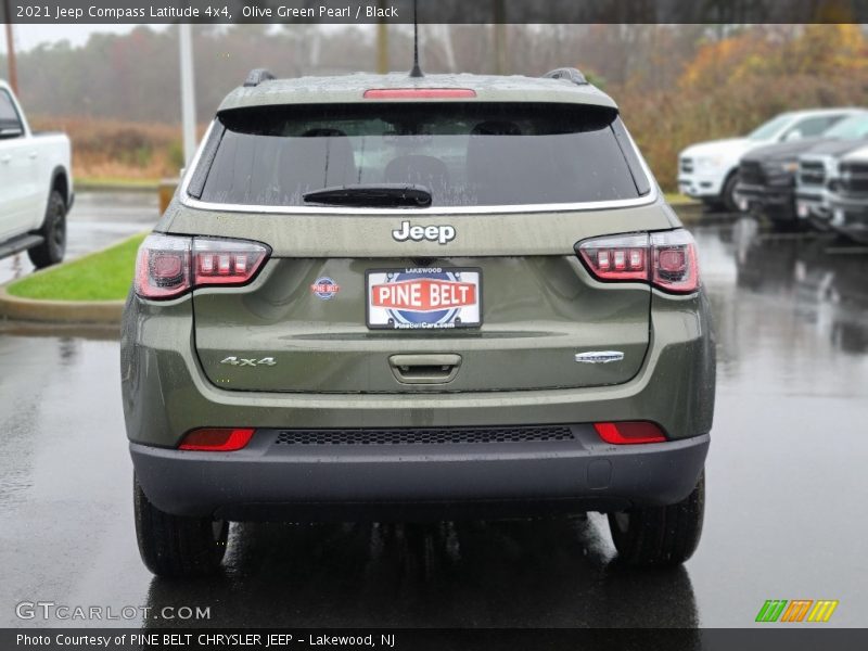 Olive Green Pearl / Black 2021 Jeep Compass Latitude 4x4