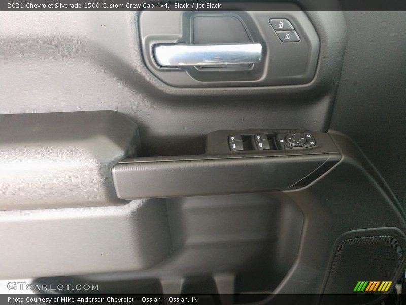 Black / Jet Black 2021 Chevrolet Silverado 1500 Custom Crew Cab 4x4