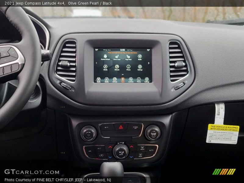 Olive Green Pearl / Black 2021 Jeep Compass Latitude 4x4