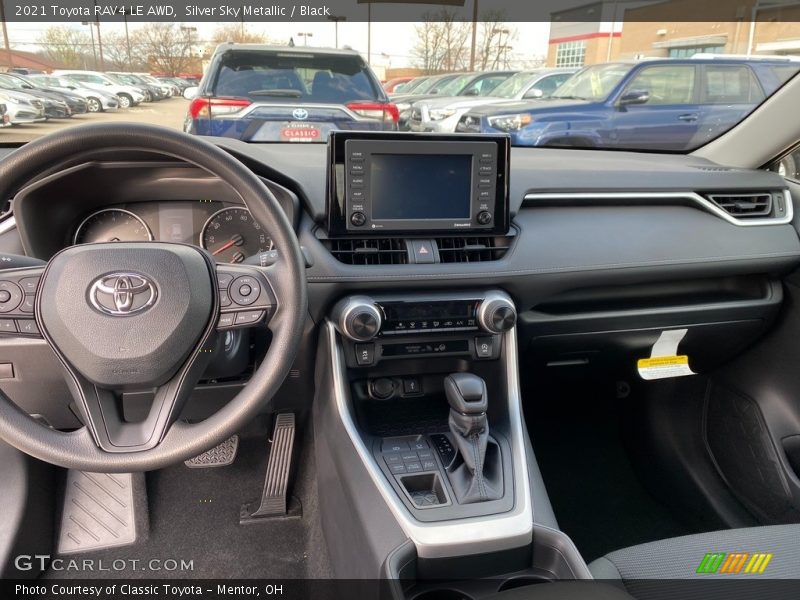 Silver Sky Metallic / Black 2021 Toyota RAV4 LE AWD