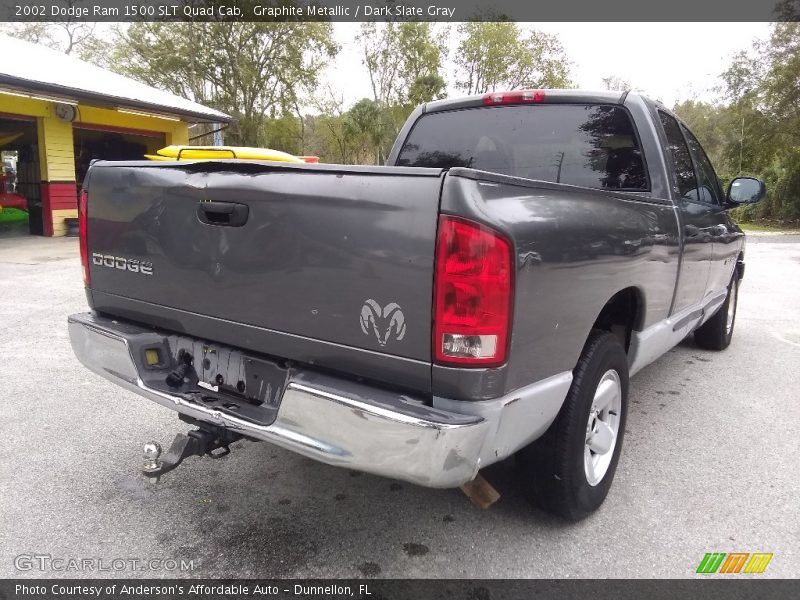Graphite Metallic / Dark Slate Gray 2002 Dodge Ram 1500 SLT Quad Cab