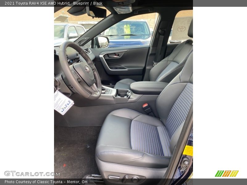  2021 RAV4 XSE AWD Hybrid Black Interior