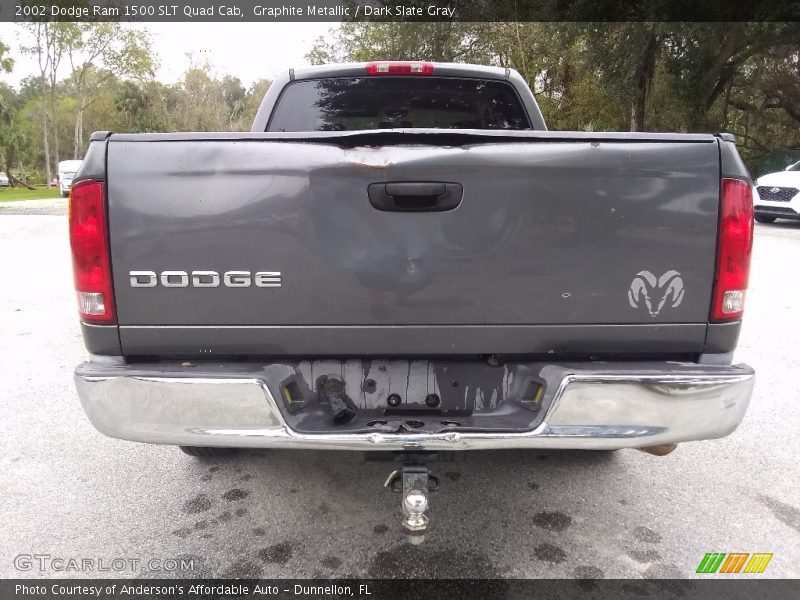 Graphite Metallic / Dark Slate Gray 2002 Dodge Ram 1500 SLT Quad Cab