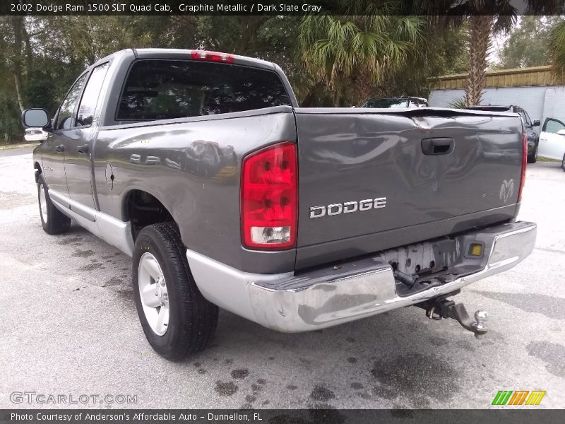 Graphite Metallic / Dark Slate Gray 2002 Dodge Ram 1500 SLT Quad Cab