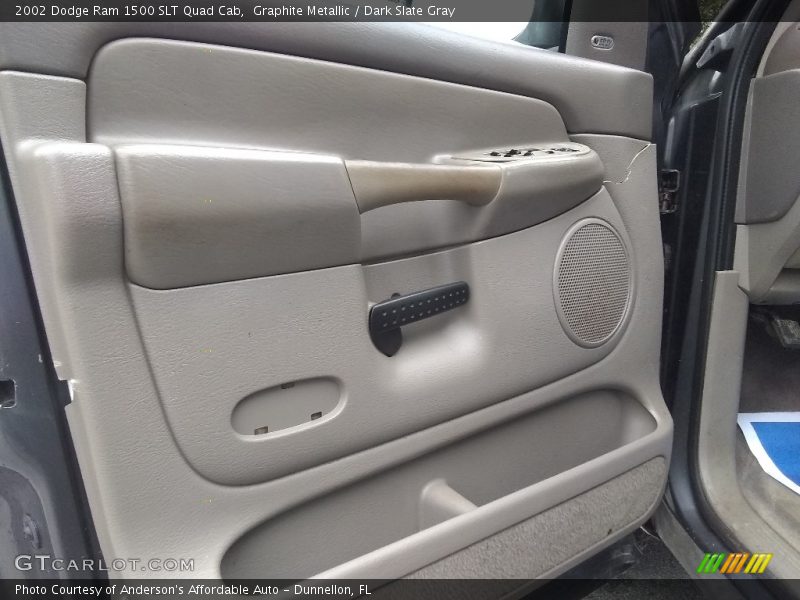 Graphite Metallic / Dark Slate Gray 2002 Dodge Ram 1500 SLT Quad Cab