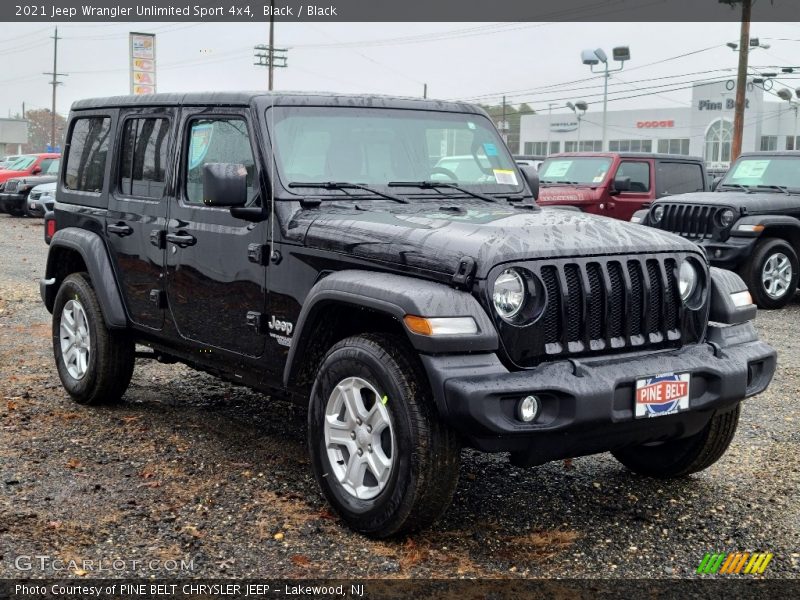 Black / Black 2021 Jeep Wrangler Unlimited Sport 4x4