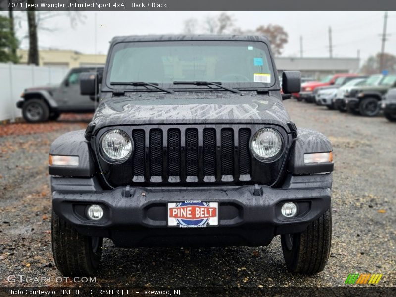 Black / Black 2021 Jeep Wrangler Unlimited Sport 4x4