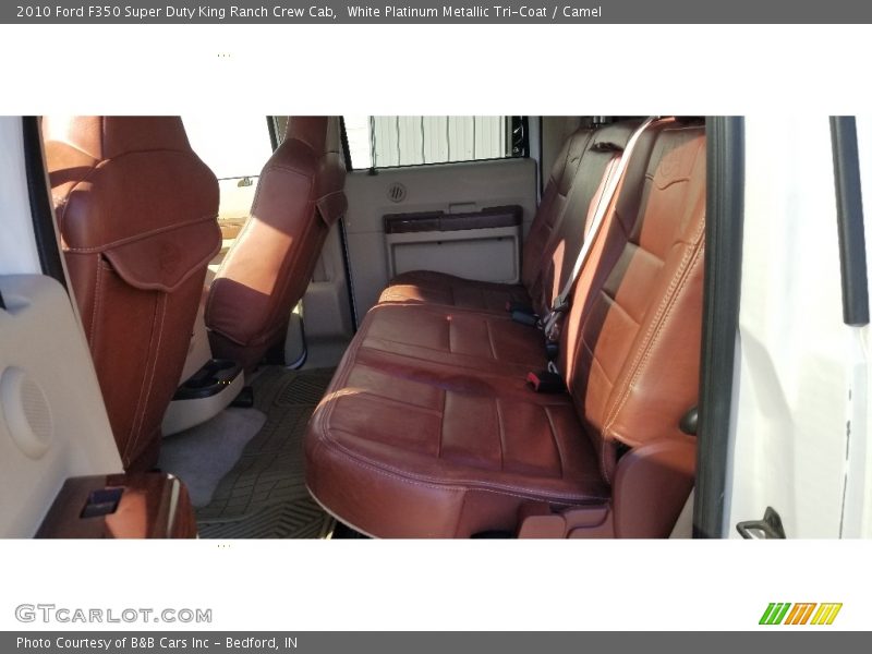 White Platinum Metallic Tri-Coat / Camel 2010 Ford F350 Super Duty King Ranch Crew Cab