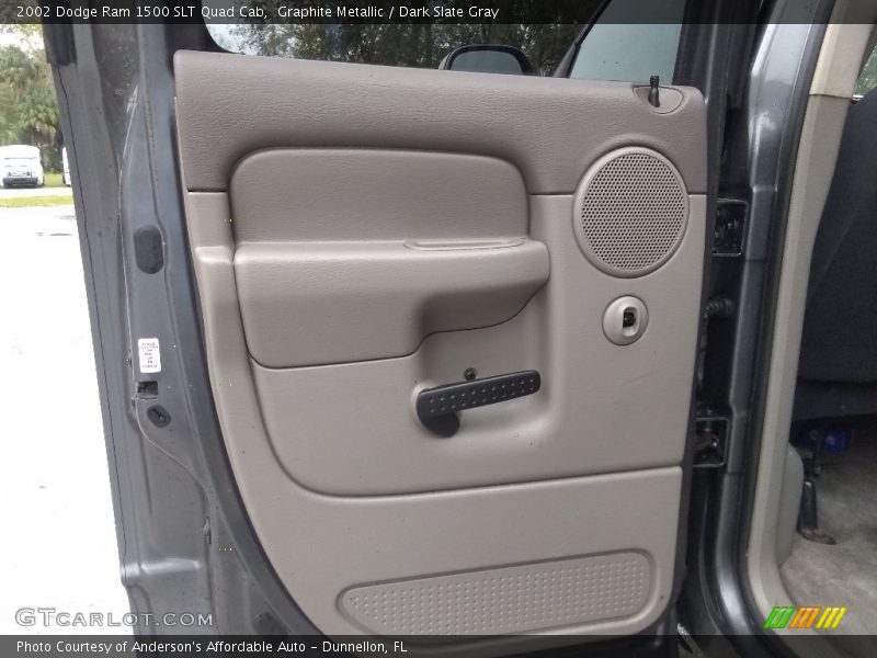 Graphite Metallic / Dark Slate Gray 2002 Dodge Ram 1500 SLT Quad Cab