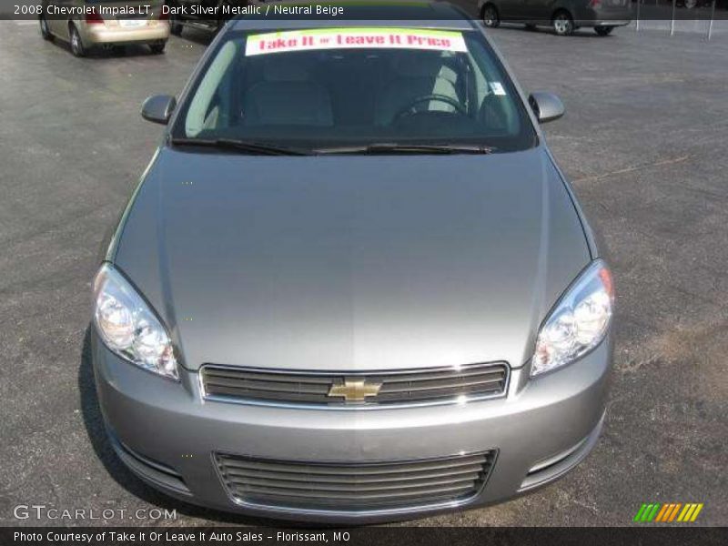 Dark Silver Metallic / Neutral Beige 2008 Chevrolet Impala LT