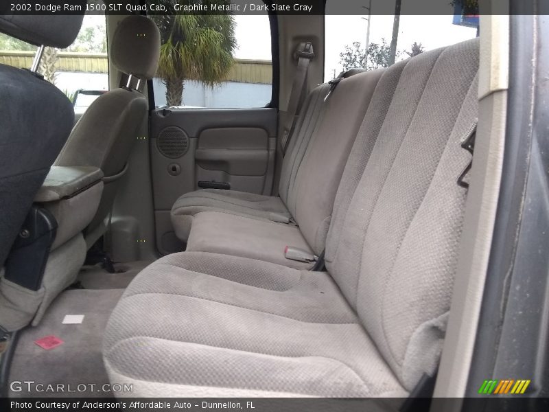 Graphite Metallic / Dark Slate Gray 2002 Dodge Ram 1500 SLT Quad Cab
