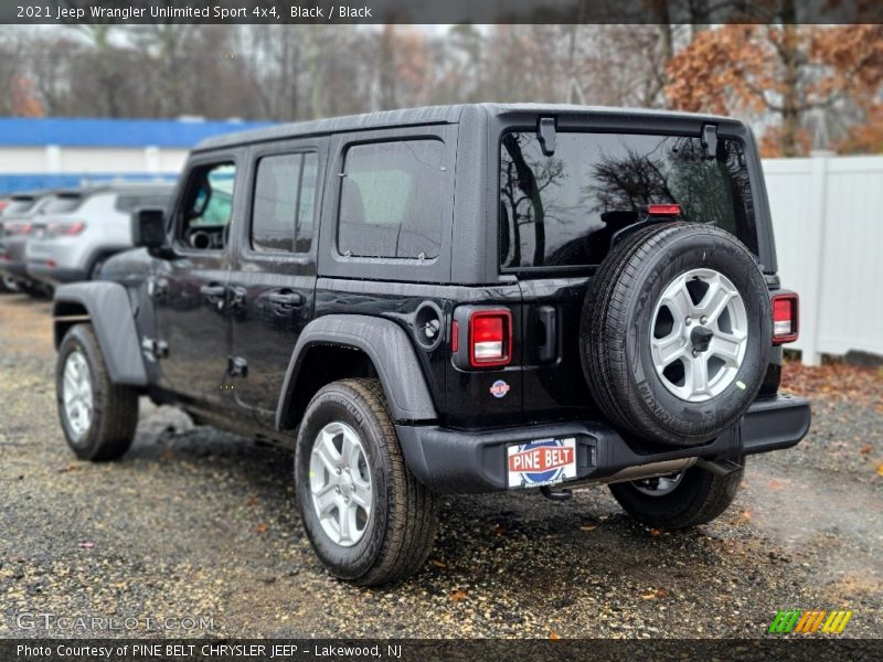 Black / Black 2021 Jeep Wrangler Unlimited Sport 4x4