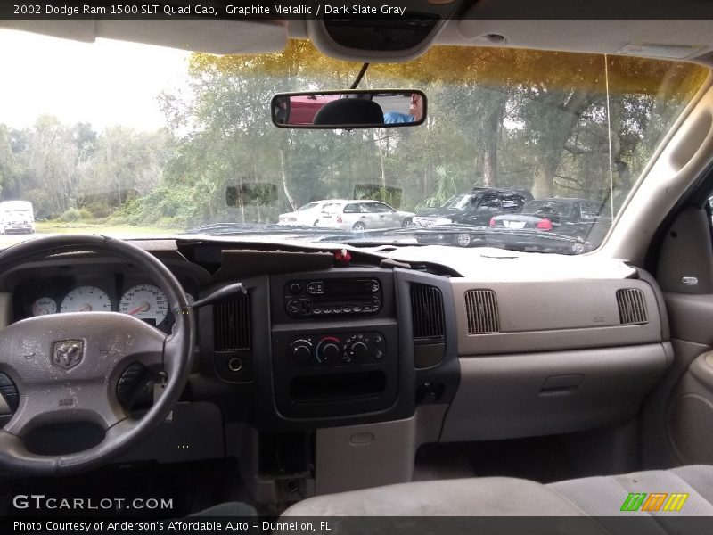 Graphite Metallic / Dark Slate Gray 2002 Dodge Ram 1500 SLT Quad Cab
