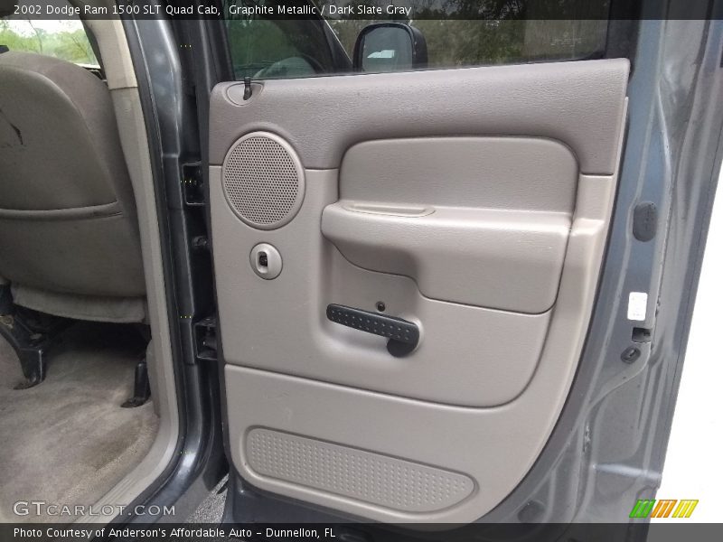 Graphite Metallic / Dark Slate Gray 2002 Dodge Ram 1500 SLT Quad Cab