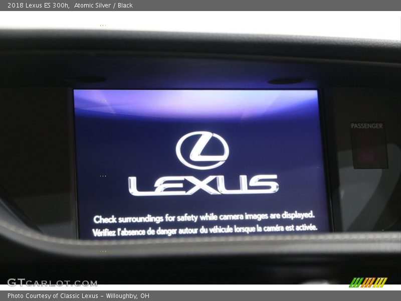 Atomic Silver / Black 2018 Lexus ES 300h