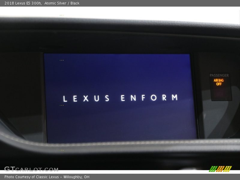 Atomic Silver / Black 2018 Lexus ES 300h
