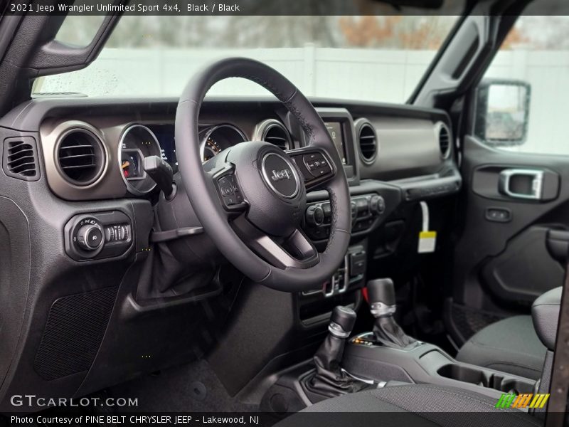 Black / Black 2021 Jeep Wrangler Unlimited Sport 4x4