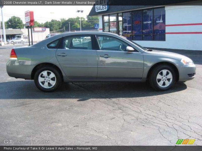 Dark Silver Metallic / Neutral Beige 2008 Chevrolet Impala LT