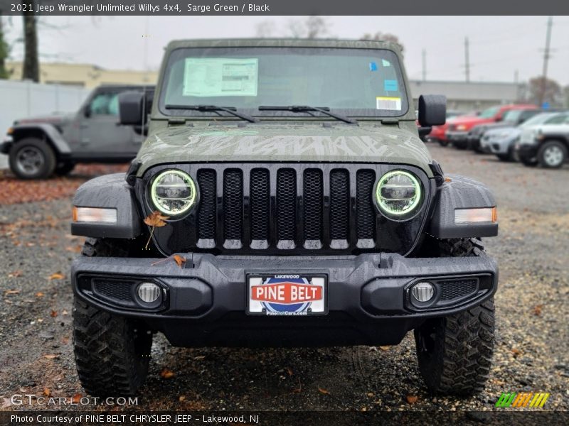 Sarge Green / Black 2021 Jeep Wrangler Unlimited Willys 4x4