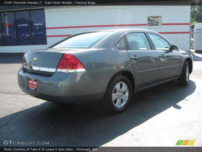 Dark Silver Metallic / Neutral Beige 2008 Chevrolet Impala LT