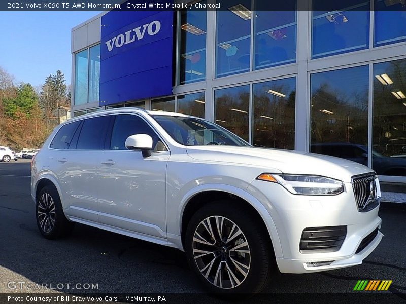 Crystal White Metallic / Charcoal 2021 Volvo XC90 T5 AWD Momentum