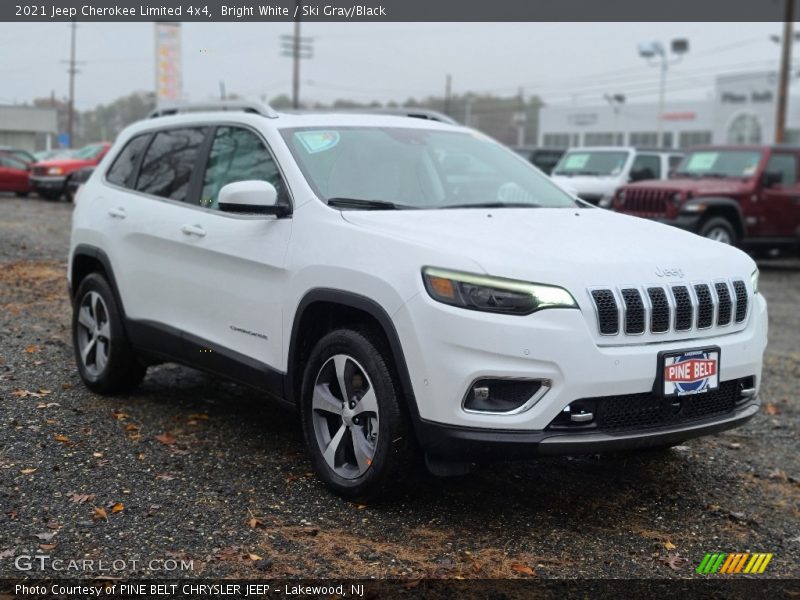 Bright White / Ski Gray/Black 2021 Jeep Cherokee Limited 4x4