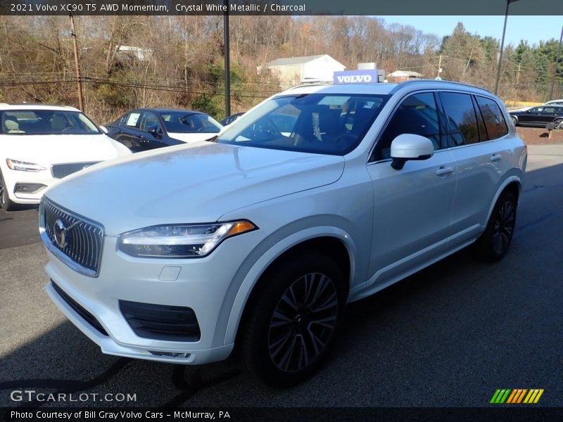 Crystal White Metallic / Charcoal 2021 Volvo XC90 T5 AWD Momentum