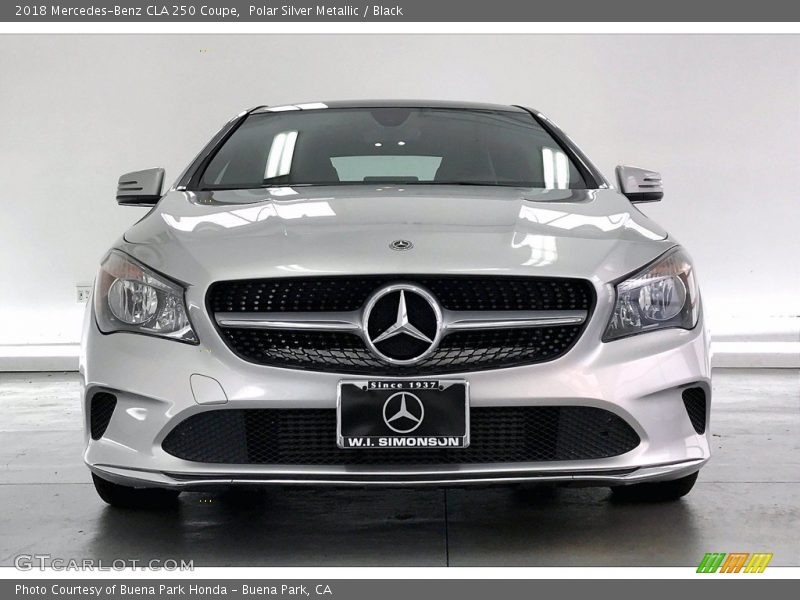 Polar Silver Metallic / Black 2018 Mercedes-Benz CLA 250 Coupe