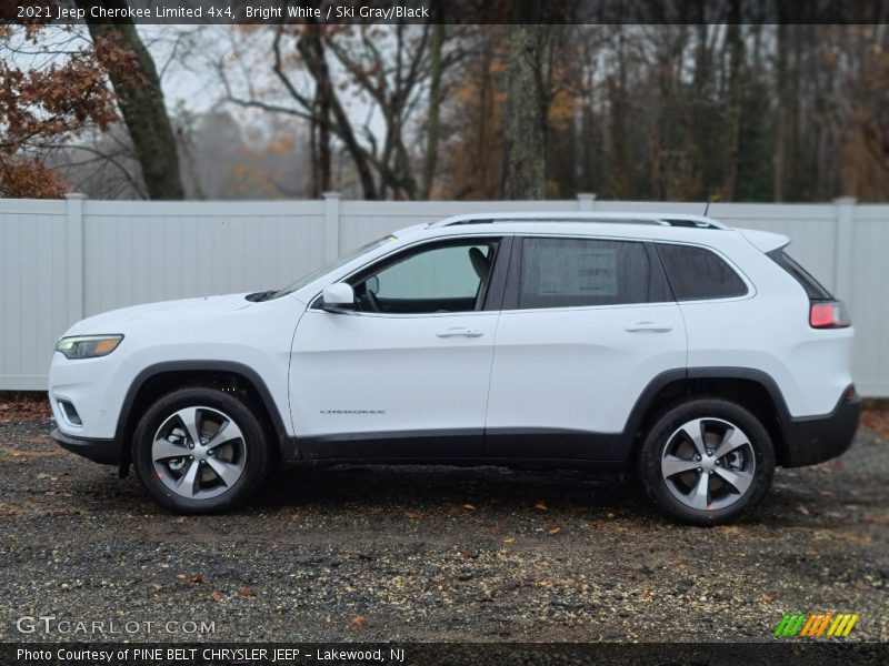 Bright White / Ski Gray/Black 2021 Jeep Cherokee Limited 4x4