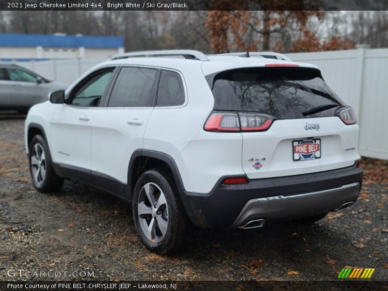 Bright White / Ski Gray/Black 2021 Jeep Cherokee Limited 4x4