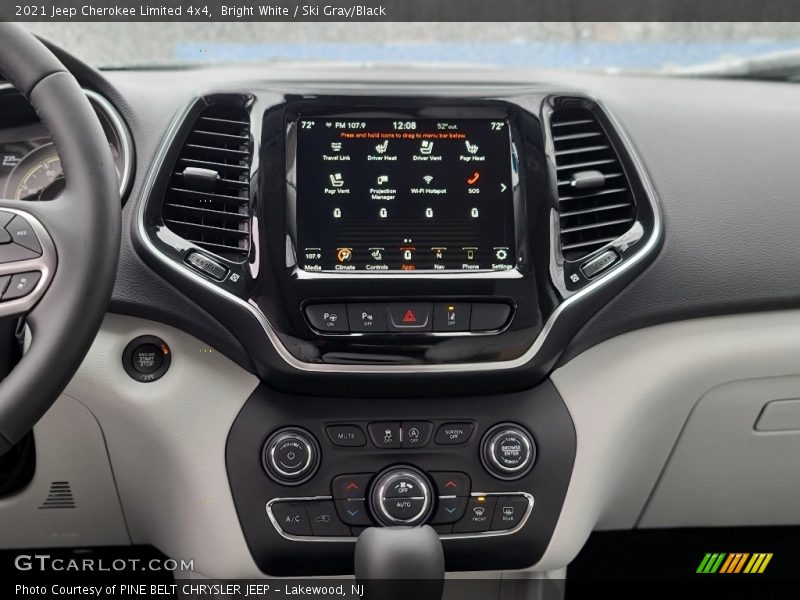 Bright White / Ski Gray/Black 2021 Jeep Cherokee Limited 4x4