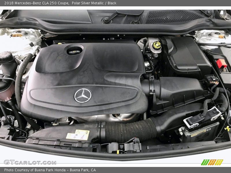 Polar Silver Metallic / Black 2018 Mercedes-Benz CLA 250 Coupe