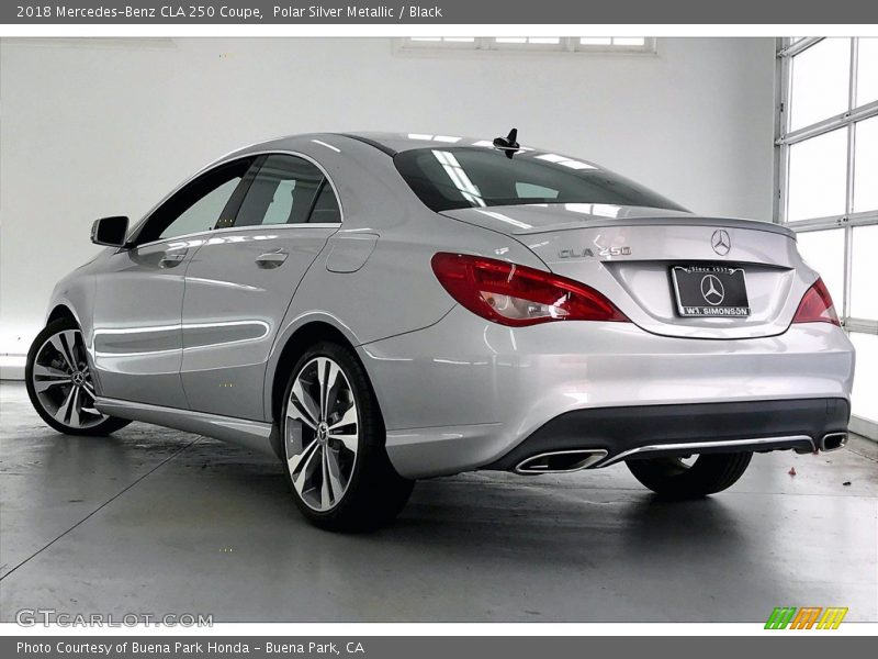 Polar Silver Metallic / Black 2018 Mercedes-Benz CLA 250 Coupe
