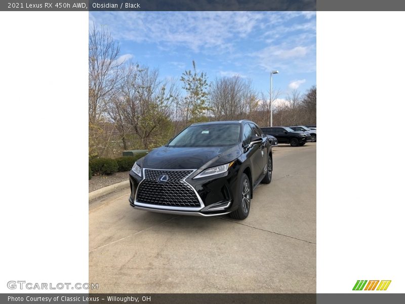 Obsidian / Black 2021 Lexus RX 450h AWD