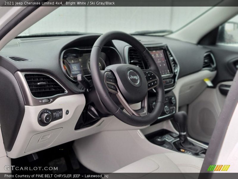 Bright White / Ski Gray/Black 2021 Jeep Cherokee Limited 4x4