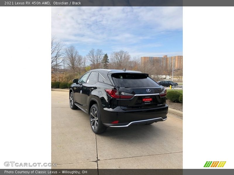 Obsidian / Black 2021 Lexus RX 450h AWD
